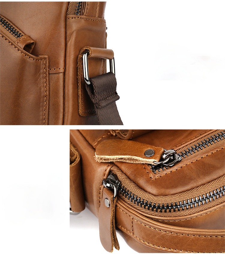 Fashion Small Casual Leather Briefcase
