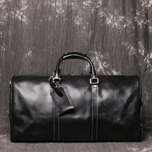 Load image into Gallery viewer, Birthday Gift Simple Vintage Leather Duffel Bag With Shoe Compartment Travel Bag
