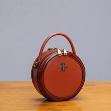 Load image into Gallery viewer, Bee Leather Circle Bag Crossbody Bags Shoulder Bag Purses for Women
