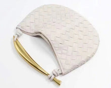 Load image into Gallery viewer, Women Genuine Leather Handbag Fashion Designer Luxury Handle Metal Handbag Soft Leather Evening Woven Bag Clutch Purse

