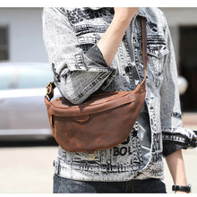 Load image into Gallery viewer, Classic Leather Vintage Cross Body Sling Bag for Men
