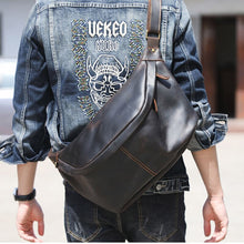 Load image into Gallery viewer, Large Leather Shoulder Cross Body Sling Bag
