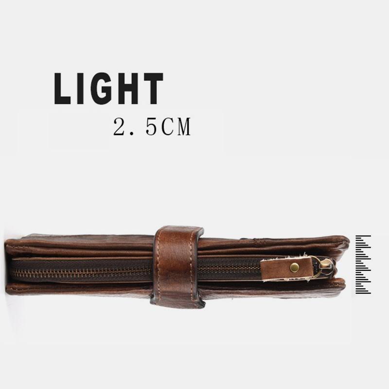 Full Grain Leather Wallet Distressed Trifold Purse Anniversary Gift  For Women