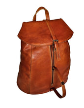 Load image into Gallery viewer, Black Zipper Leather Backpack for Women
