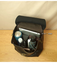 Load image into Gallery viewer, Simple Classic Vintage Leather Backpack

