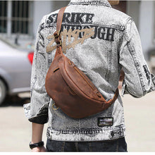 Load image into Gallery viewer, Classic Leather Vintage Cross Body Sling Bag for Men
