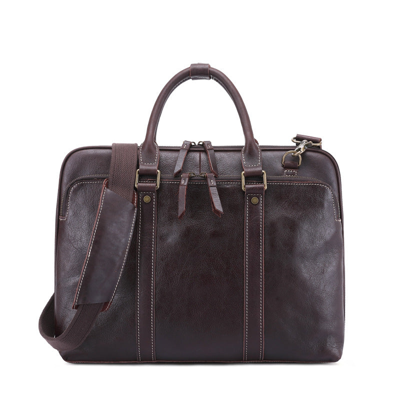 Retro Leather Business Briefcase