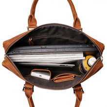 Load image into Gallery viewer, Retro Handmade Leather Briefcase
