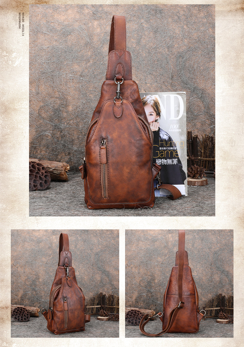 Sling Crossbody Shoulder Bag Womens Leather Bag