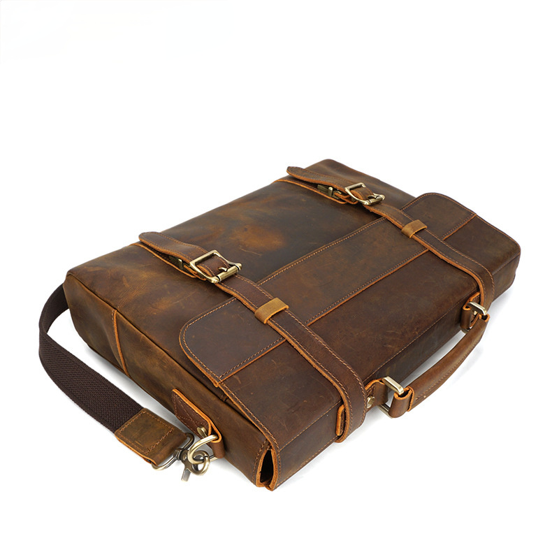 Retro Handmade Leather Briefcase