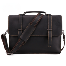 Load image into Gallery viewer, Vintage Leather Business Briefcase Laptop
