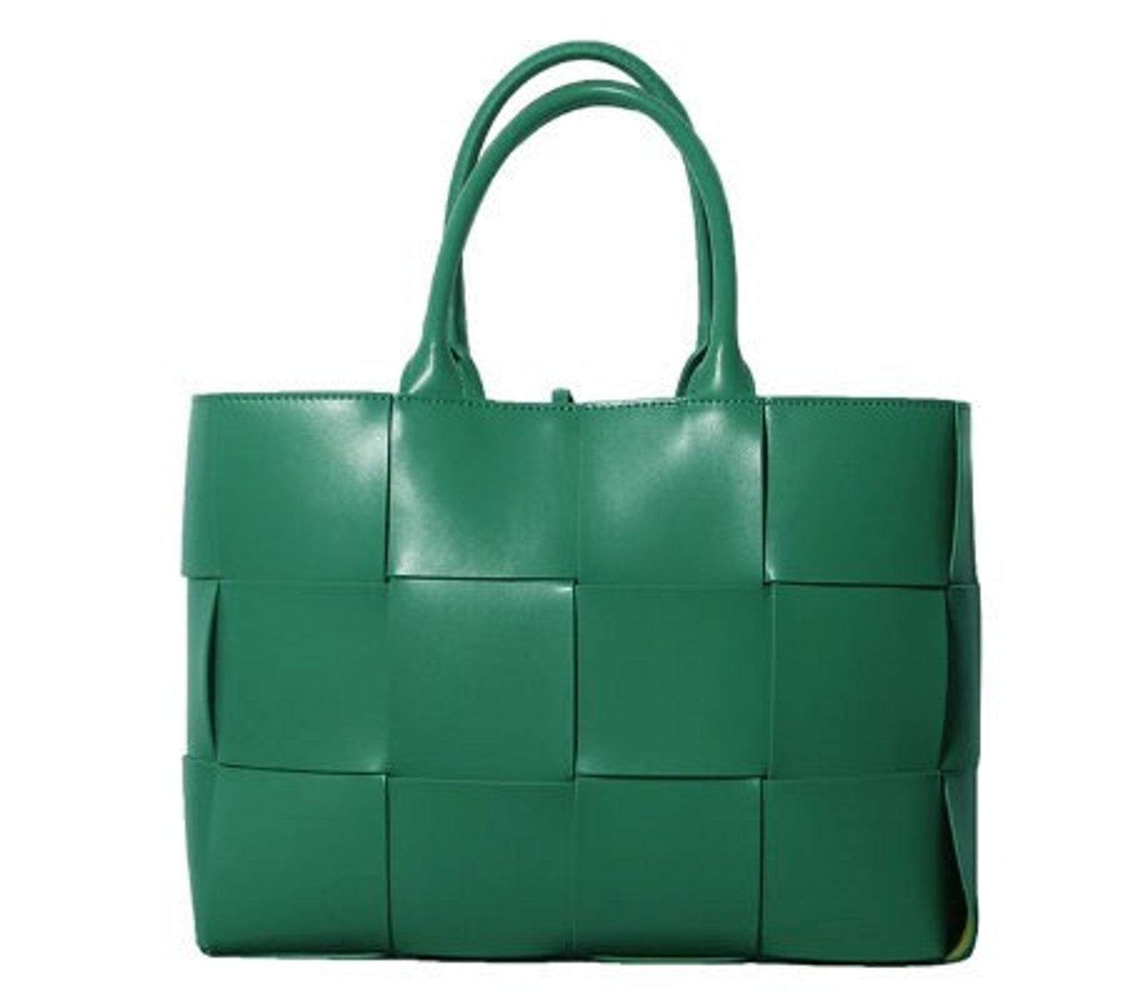 Large Woven Leather Tote Bag