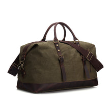 Load image into Gallery viewer, Vintage Canvas Leather Travel Duffel Bag
