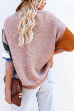 Load image into Gallery viewer, Color Block Button Cardigan
