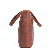 Load image into Gallery viewer, Brown Leather Tote Bag
