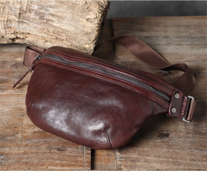 Cowhide Leather Sling Bag for Men