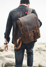 Load image into Gallery viewer, Handmade Full Grain Leather Backpack
