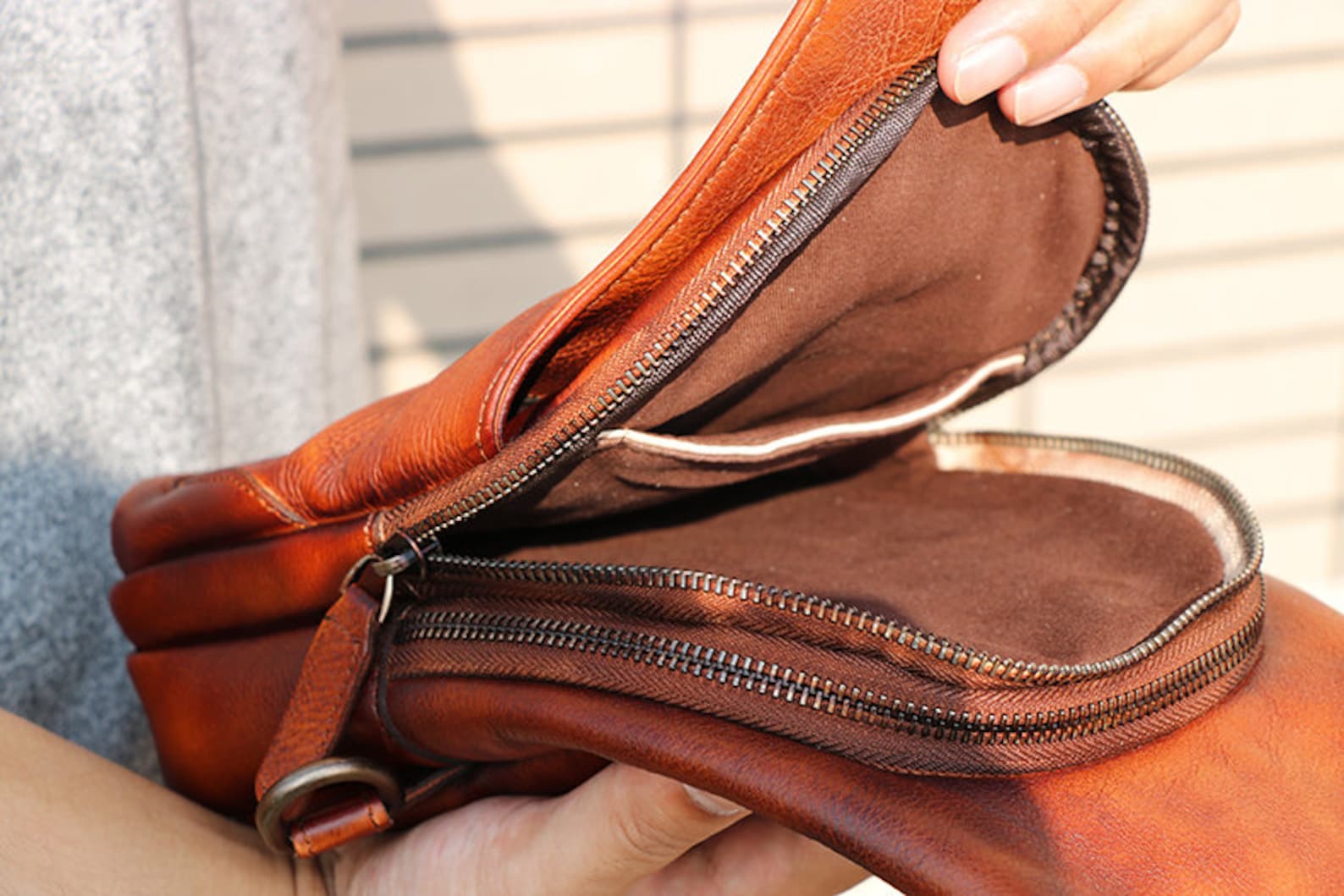 Sling Crossbody Shoulder Bag Womens Leather Bag