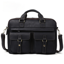 Load image into Gallery viewer, Classic Men Vintage Leather Business Briefcase

