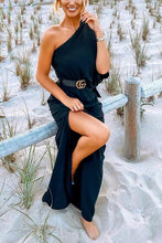 Load image into Gallery viewer, One Shoulder Slit Maxi Dress Regular price
