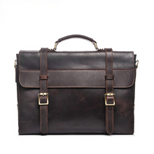 Load image into Gallery viewer, Retro Handmade Leather Briefcase
