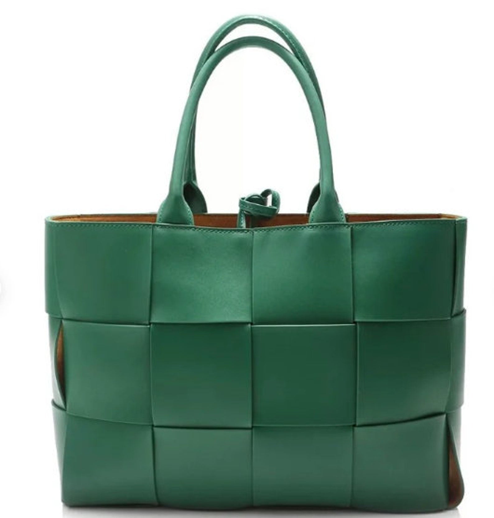 Large Woven Leather Tote Bag