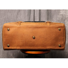Load image into Gallery viewer, Vintage Mens Travel Weekender Leather Duffel Bag
