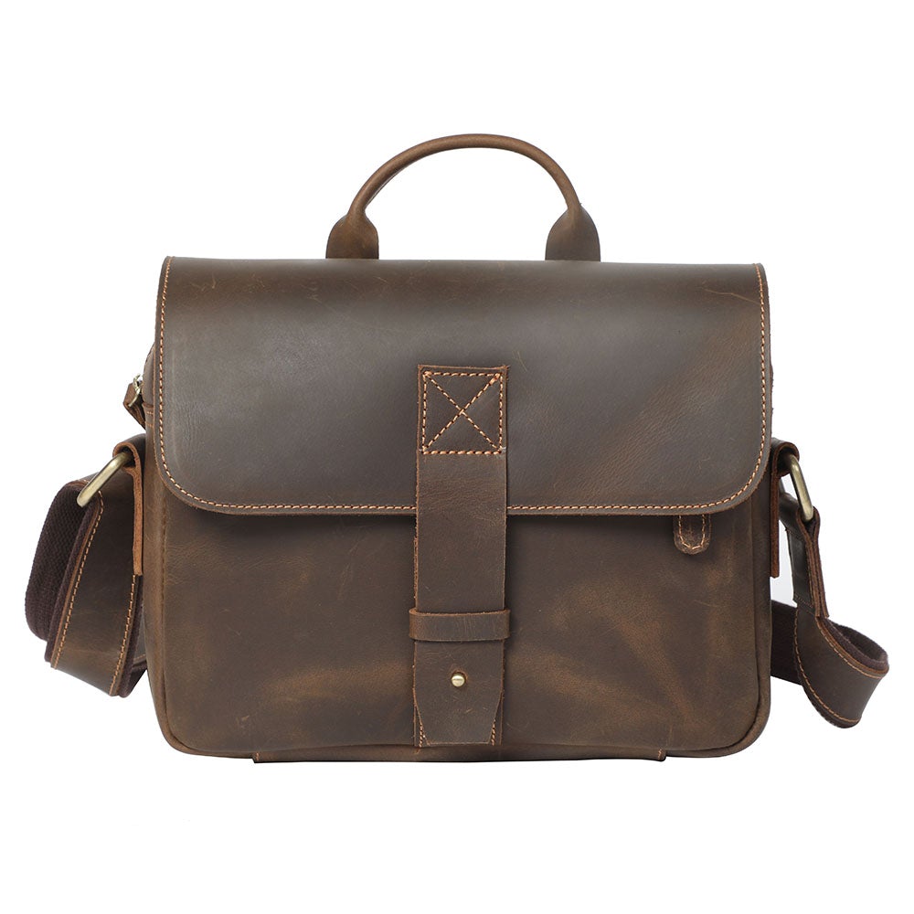 Retro Small Brown Messenger Shoulder Bag