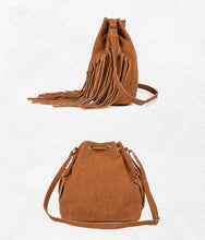 Load image into Gallery viewer, Vintage Pu Leather Boho Crossbody Fringe Purse Shoulder Bag for Women

