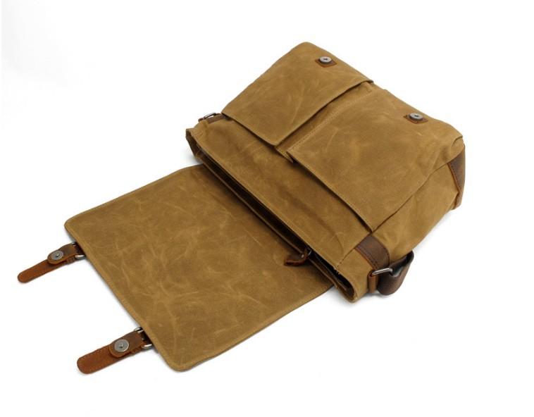 Army Green Canvas Messenger Bag Shoulder Bag