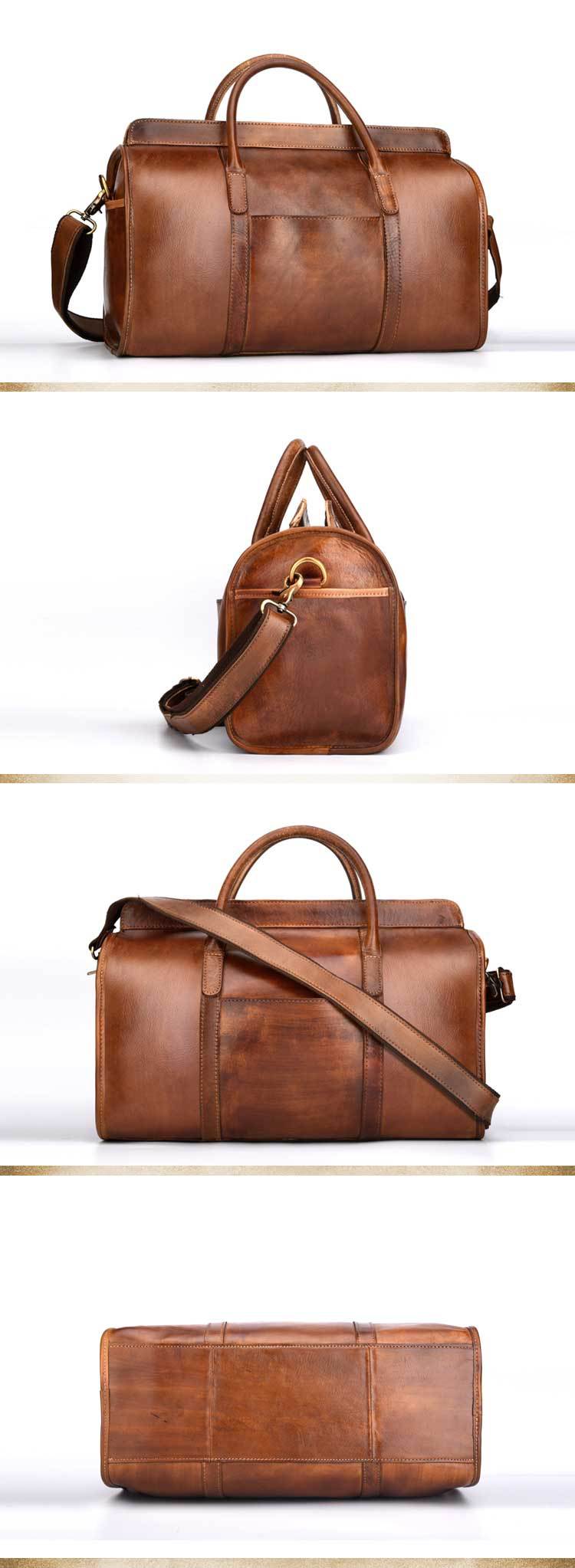 Leather Duffel Bag Christmas Gift