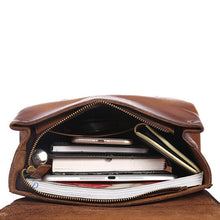 Load image into Gallery viewer, Vintage Womens Brown Leather Backpack Purse Cool Bag
