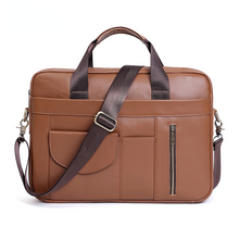 Load image into Gallery viewer, Retro Handmade Leather Business Laptop Bag Briefcase

