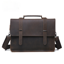 Load image into Gallery viewer, Vintage Leather Business Briefcase Laptop
