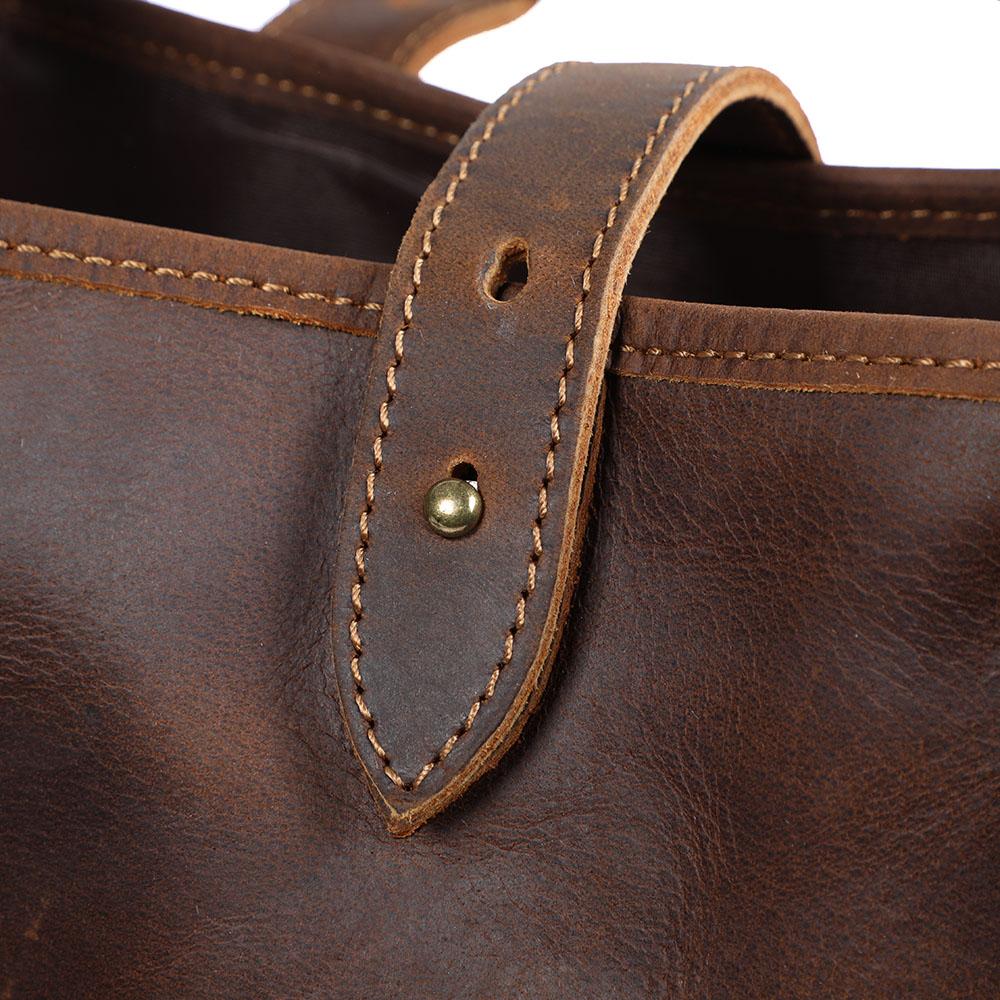 Vintage Leather Tote Bag