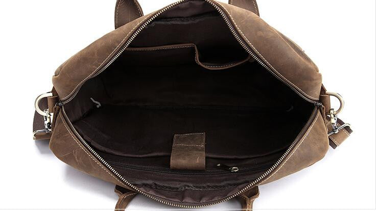 Classic Leather Briefcase Leather Laptop Bag