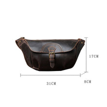 Load image into Gallery viewer, Stylish Vintage Leather Cross Body Bag for Men
