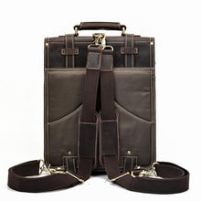 Load image into Gallery viewer, Retro Leather School Backpack

