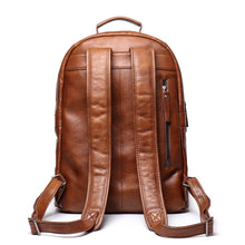 Load image into Gallery viewer, Handmade Full Grain Leather School Backpack for Men Laptop Bag Travel Backpack
