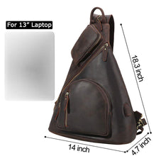 Load image into Gallery viewer, Casual Outdoor Sling Bag Backpack with USB Charging Port
