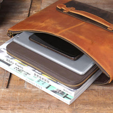 Load image into Gallery viewer, Simple Leather Laptop Handbag
