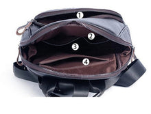 Load image into Gallery viewer, Vintage embossed Leather Backpack
