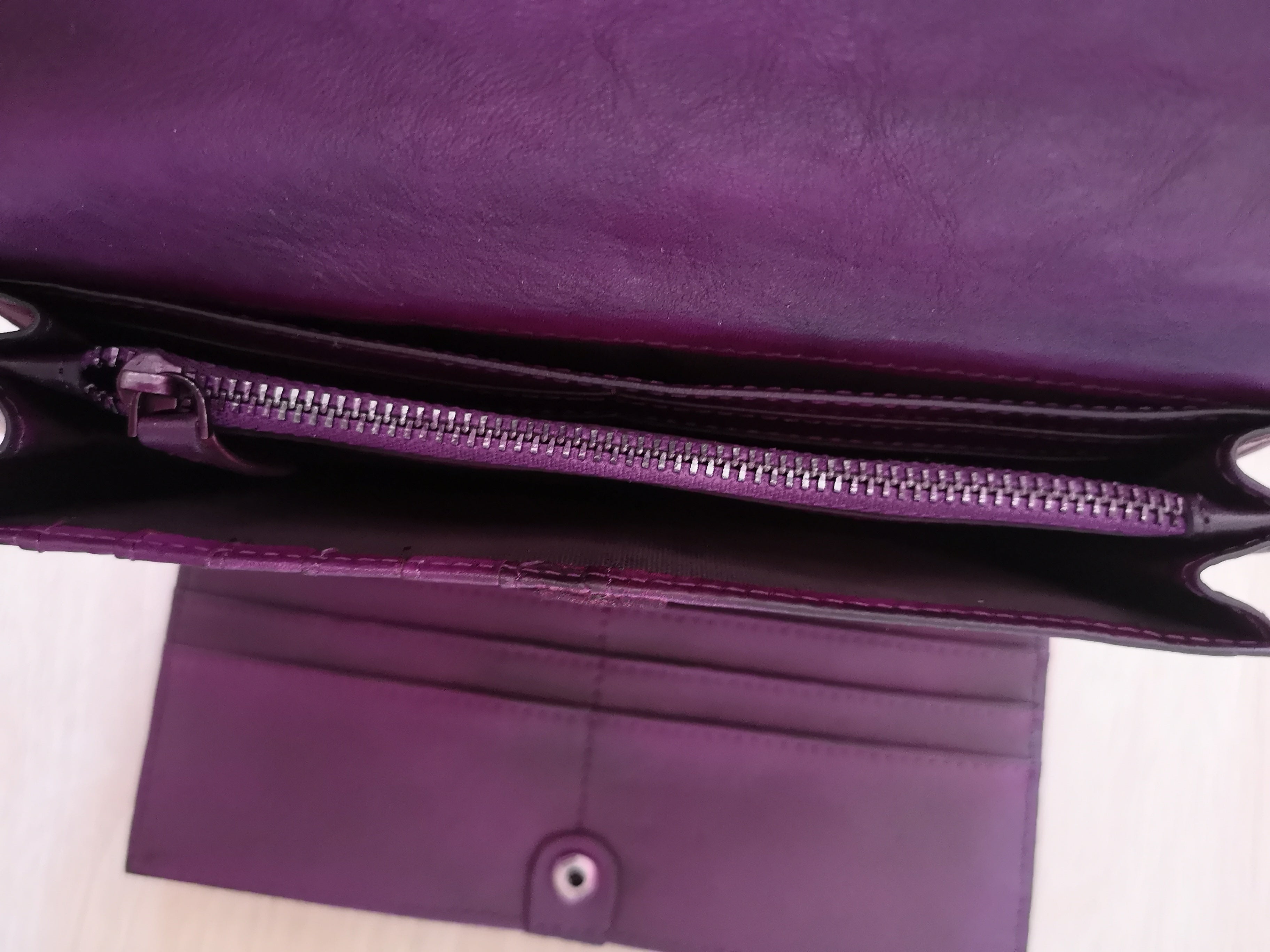 Women's Trifold Leather Long Wallet Purse Clutch