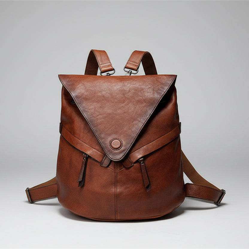 Classic Leather Convertible Backpack School Bag – Femme Finery Shop