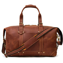 Load image into Gallery viewer, Crazy Horse Travel Weekender Leather Duffel Bag
