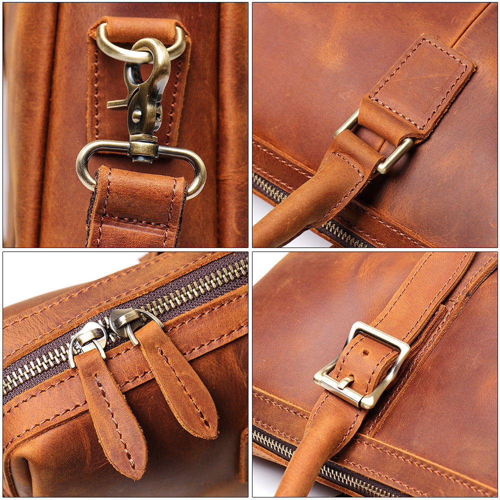 Retro Handmade Leather Briefcase
