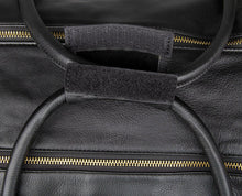 Load image into Gallery viewer, Black Large Trave Weekender Leather Duffel Bag
