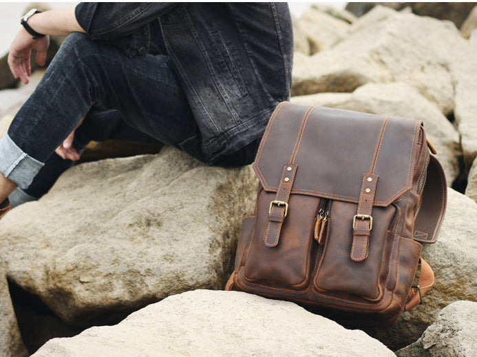 Handmade Full Grain Leather Backpack