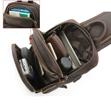 Load image into Gallery viewer, Leather Sling Crossbody Shoulder Bag
