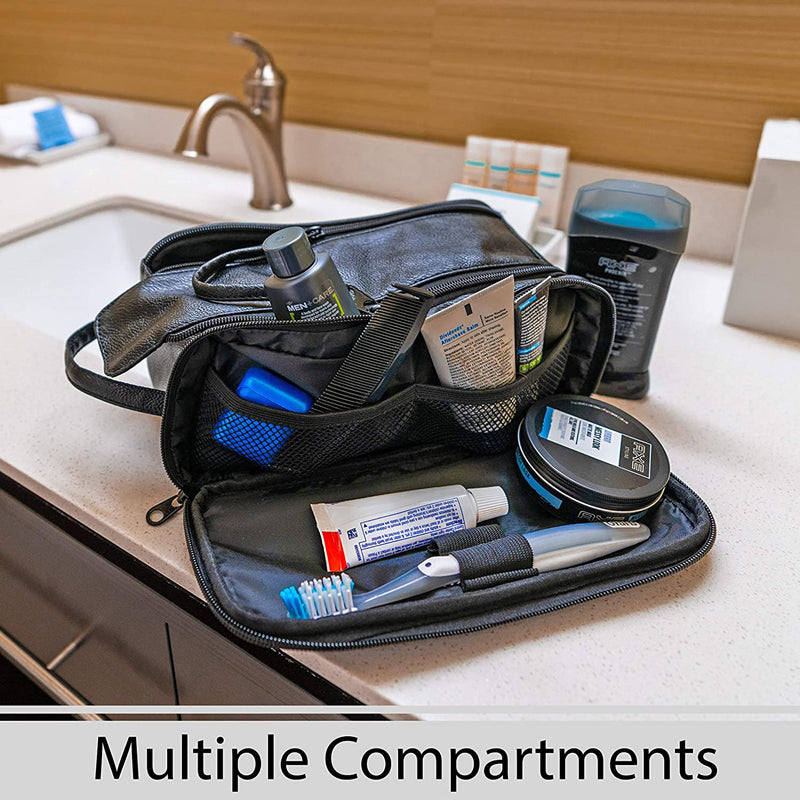 Leather Dopp Kit Toiletry Bag Groomsmen Gift Luxury Travel Bag